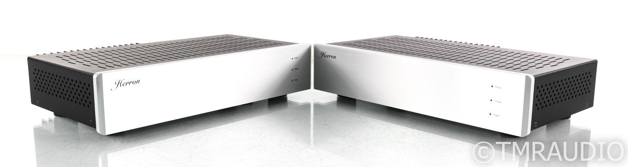 Herron Audio M1 Mono Power Amplifier; Pair; Silver; M-1