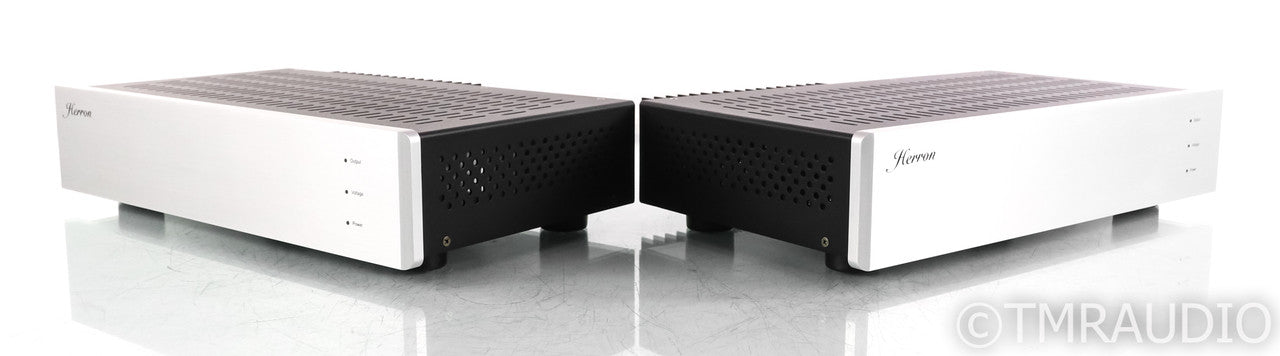 Herron Audio M1 Mono Power Amplifier; Pair; Silver; M-1