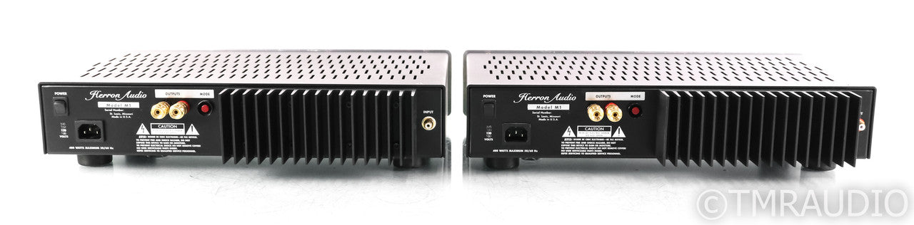 Herron Audio M1 Mono Power Amplifier; Pair; Silver; M-1