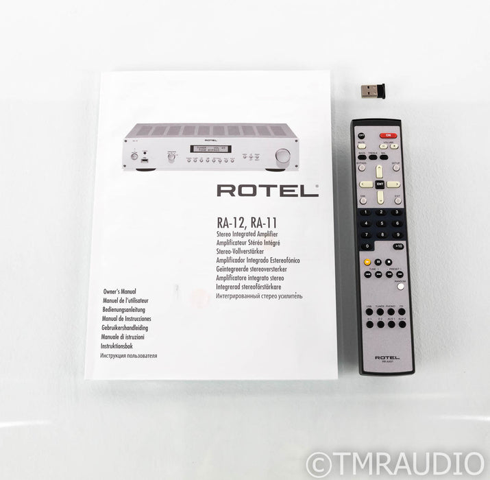 Rotel RA-12 Stereo Integrated Amplifier; RA12; MM Phono; Remote