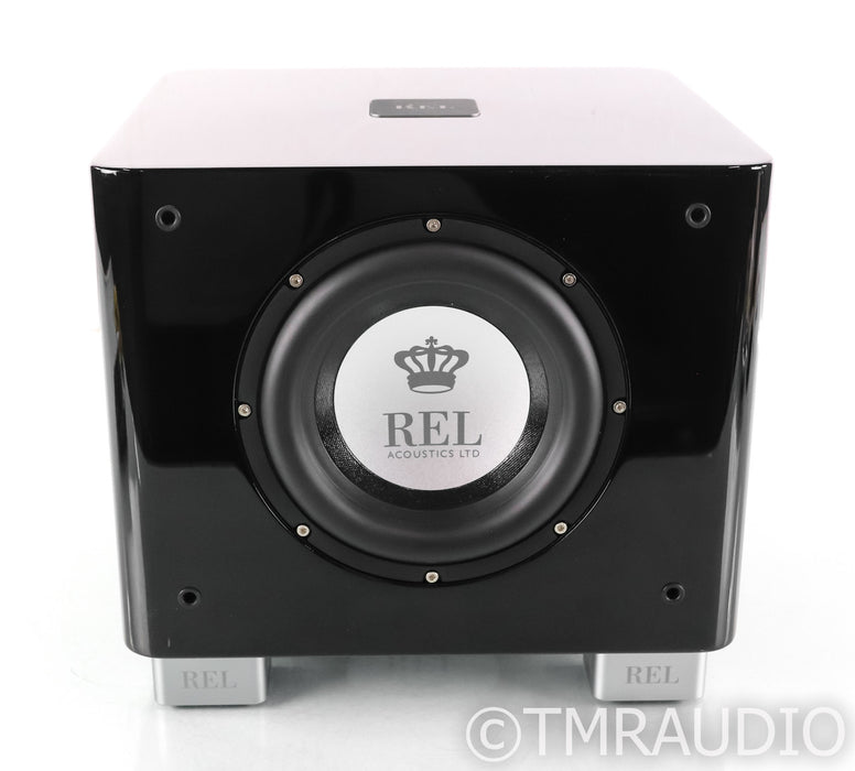 REL T/7x 8" Powered Subwoofer; Gloss Black; T7x (Open Box)