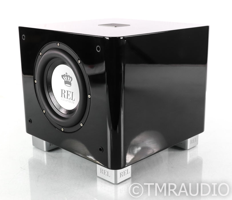 REL T/7x 8" Powered Subwoofer; Gloss Black; T7x (Open Box)
