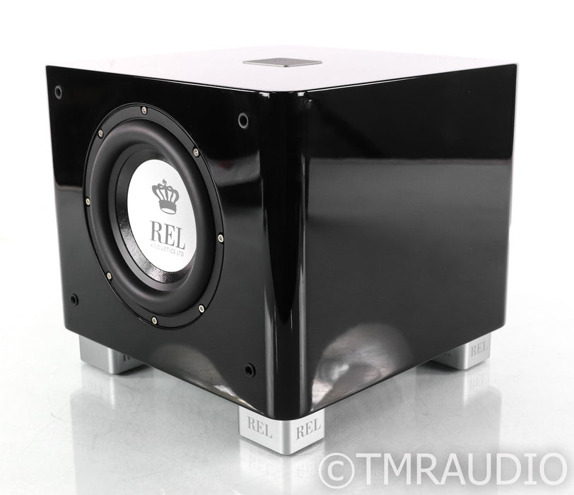REL T/7x 8" Powered Subwoofer; Gloss Black; T7x (Open Box)