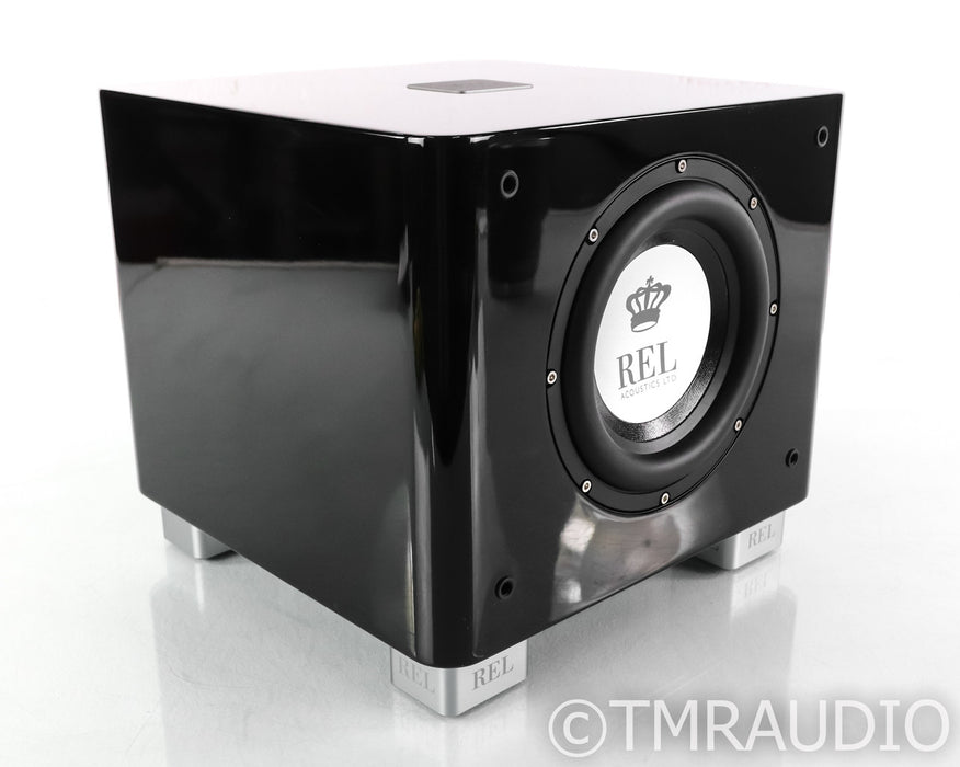 REL T/7x 8" Powered Subwoofer; Gloss Black; T7x (Open Box)