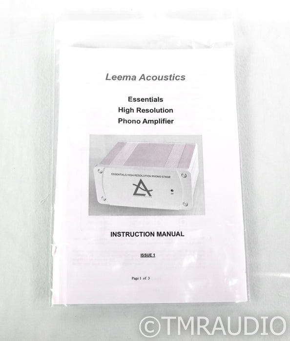 Leema Acoustics Essentials MM / MC Phono Preamplifier; Black