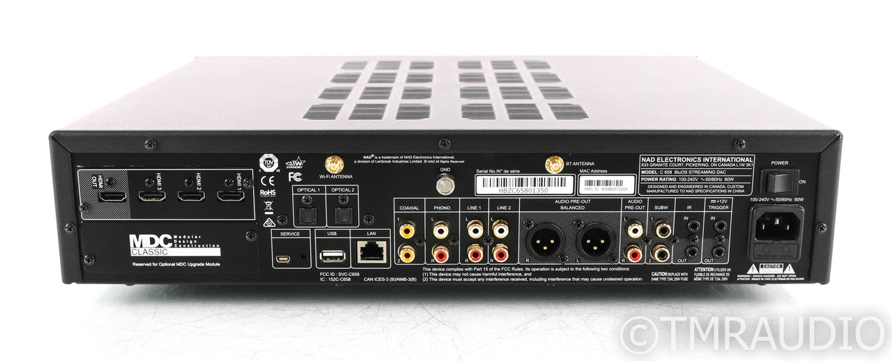 NAD Masters C 658 Wireless Streaming DAC; C658; BluOS; Remote