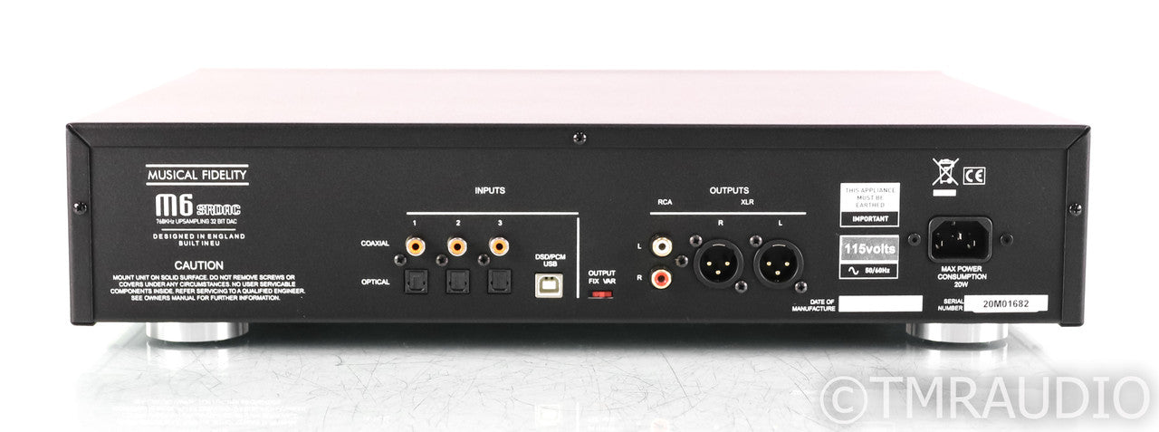 Musical Fidelity M6SR DAC; D/A Converter; M6-SR; Silver; Remote