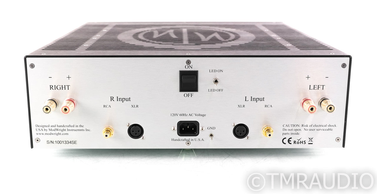 ModWright KWA 100SE Stereo Power Amplifier; Silver; Fuse Upgrade