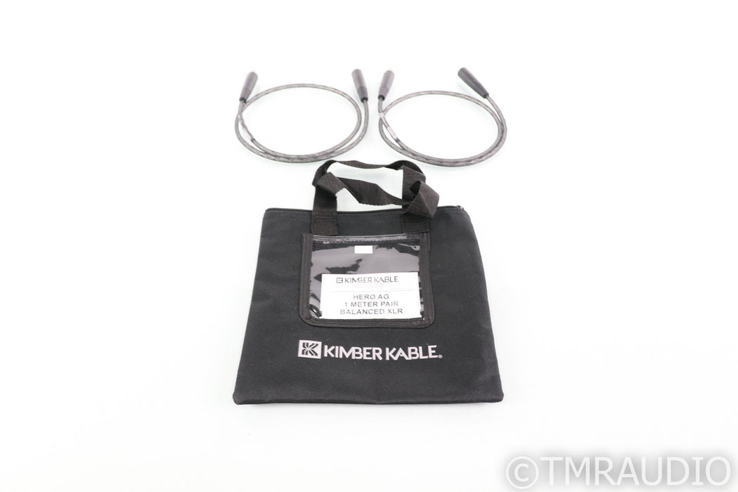 Kimber Kable Hero AG XLR Cables; 1m Pair Balanced Interconnects