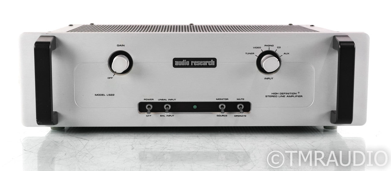 Audio Research LS22 Stereo Tube Preamplifier; LS-22; Silver (No Remote)