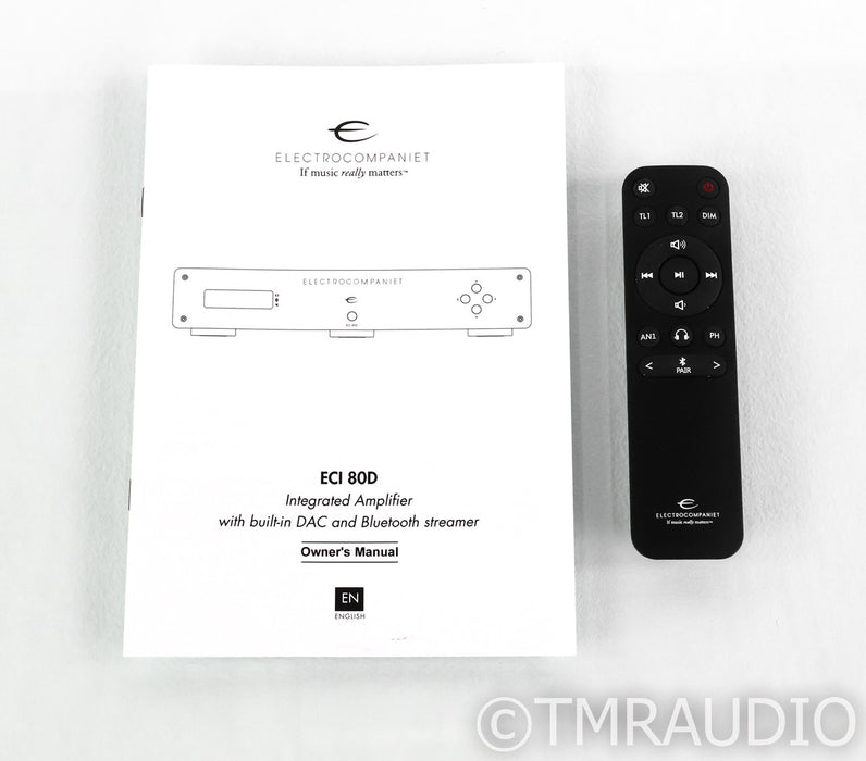 Electrocompaniet ECI 80D Stereo Integrated Amplifier; Remote; DAC; MM Phono
