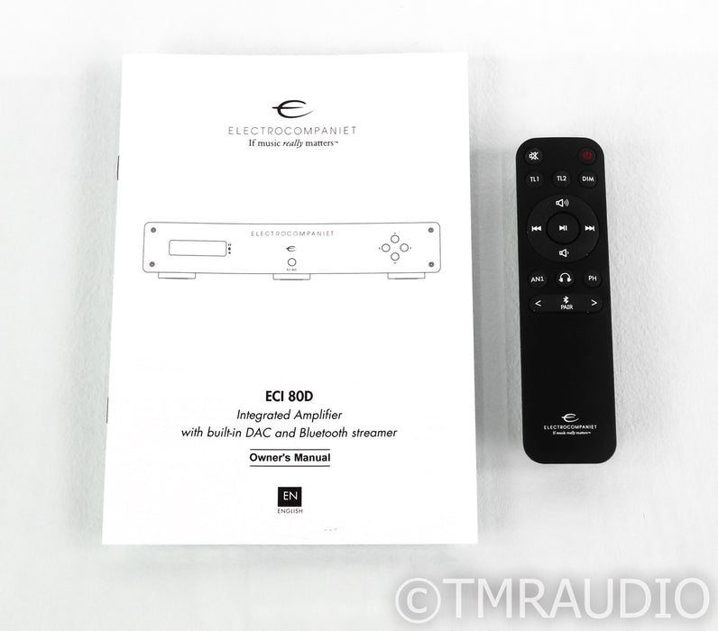 Electrocompaniet ECI 80D Stereo Integrated Amplifier; Remote; DAC; MM Phono