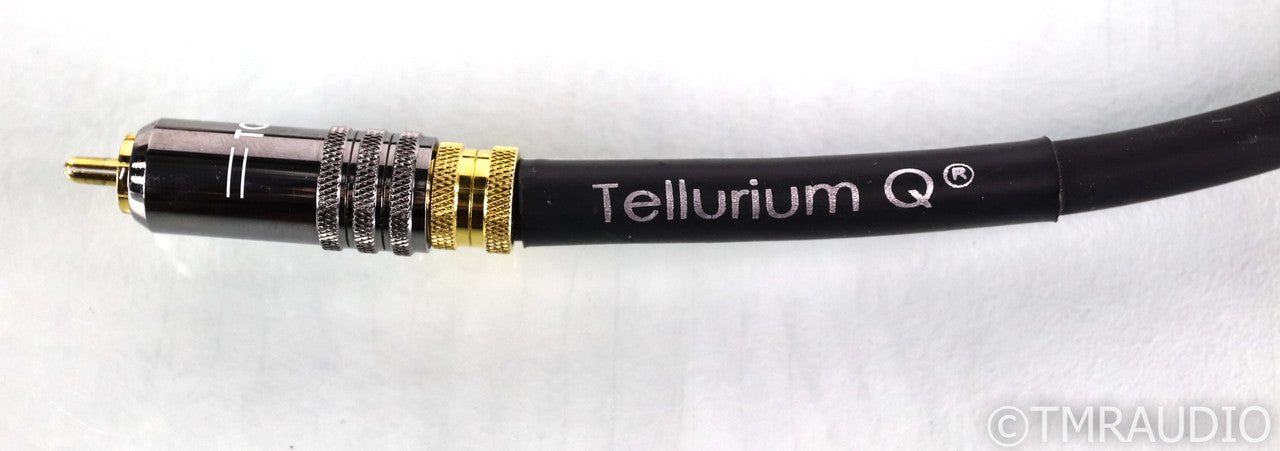 Tellurium Q Black RCA Cables; 1.5m Pair Interconnects; TQ