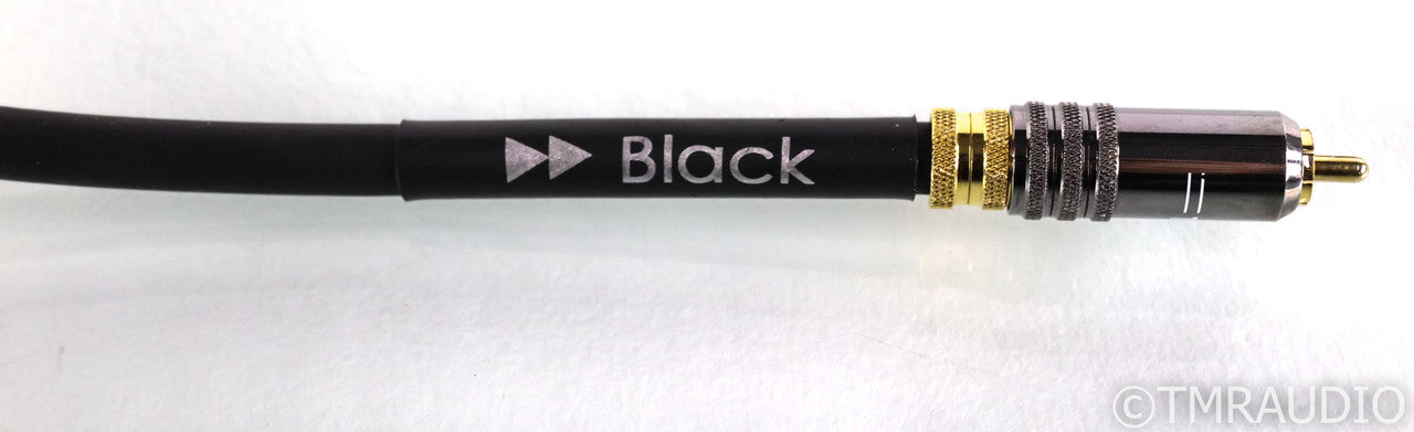 Tellurium Q Black RCA Cables; 1.5m Pair Interconnects; TQ