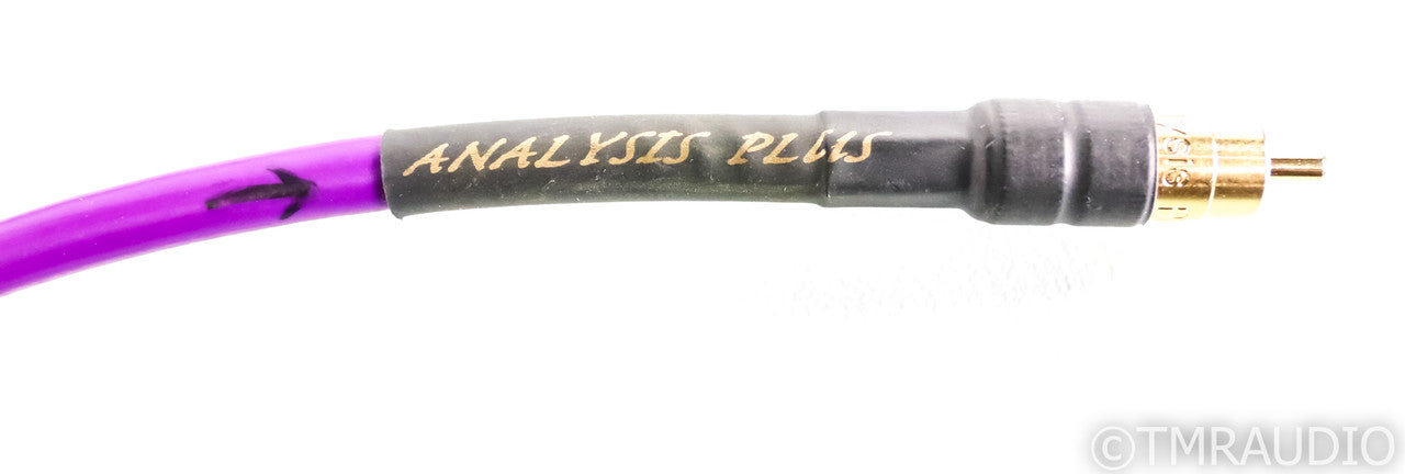 Analysis Plus Oval One RCA Cables; 1.5m Pair Interconnects