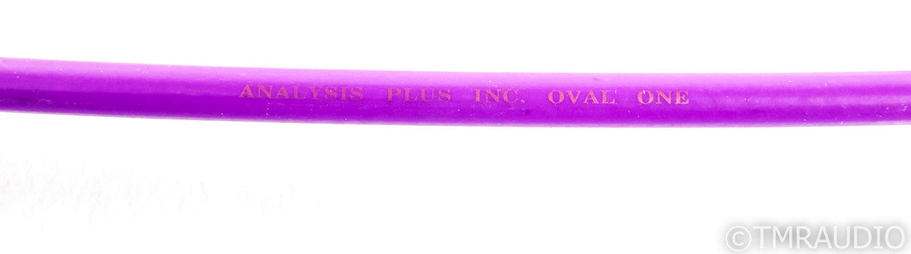 Analysis Plus Oval One RCA Cables; 1.5m Pair Interconnects