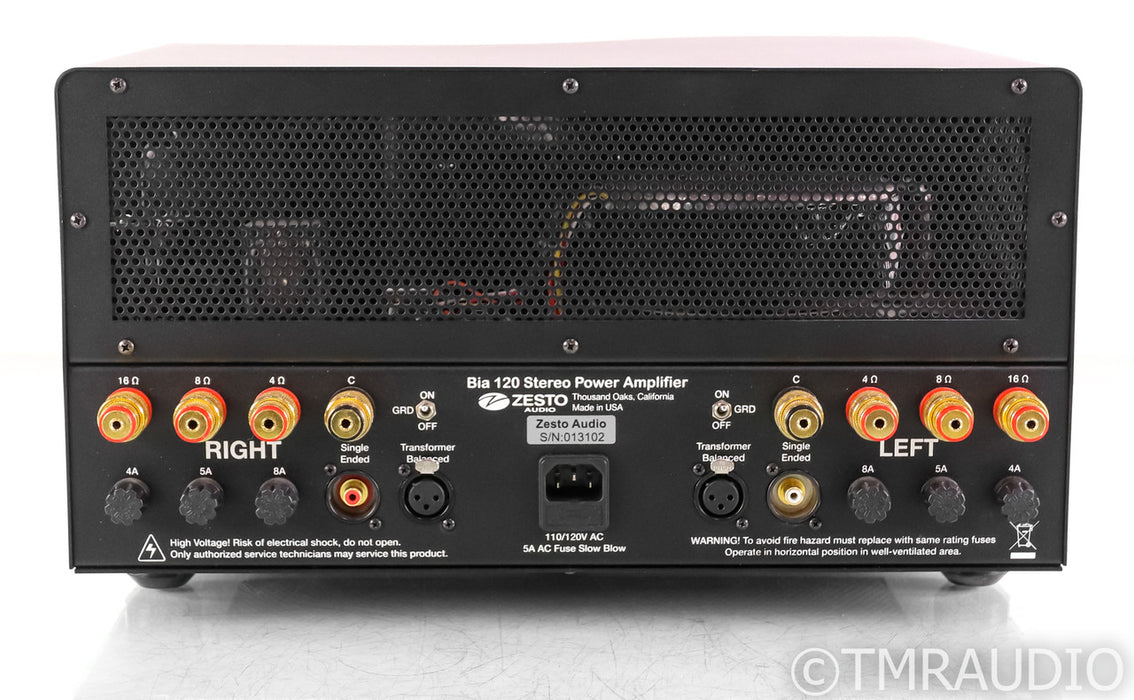 Zesto Bia 120 Stereo Tube Power Amplifier
