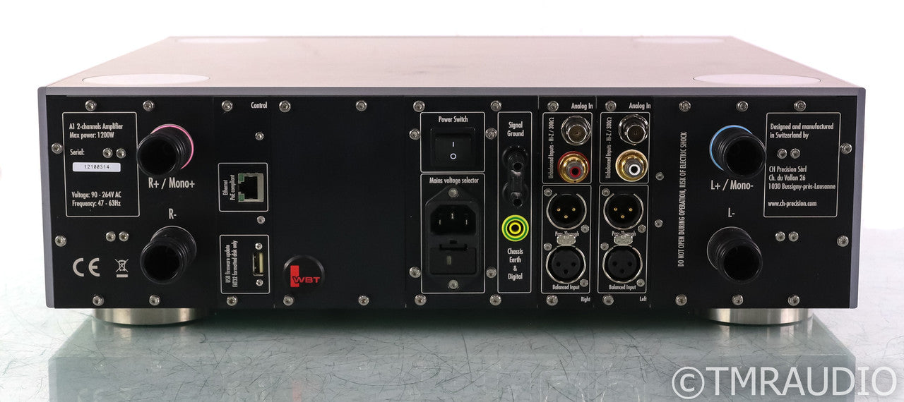 CH Precision A1 Stereo Power Amplifier; Silver; A-1