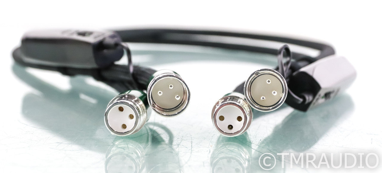 AudioQuest Earth XLR Cables; 1m Pair Balanced Interconnects; 72v DBS