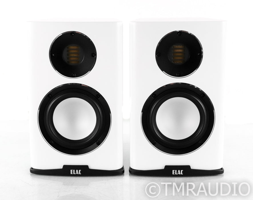 Elac Carina Bookshelf Speakers; Satin White Pair (Open Box)