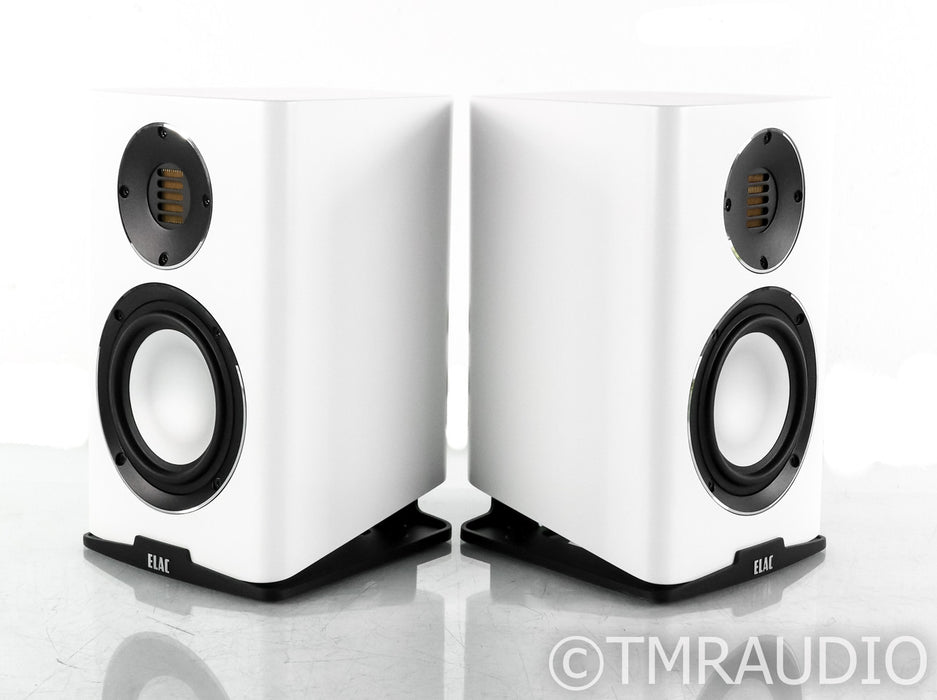 Elac Carina Bookshelf Speakers; Satin White Pair (Open Box)