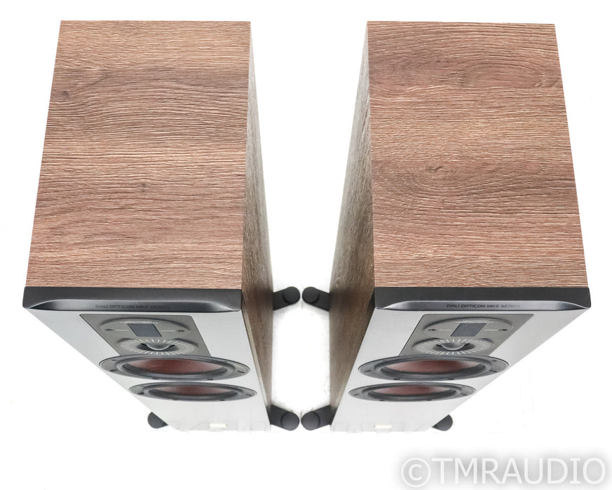 DALI Opticon 6 MKII Floorstanding Speakers; MK2; Tobacco Oak Pair