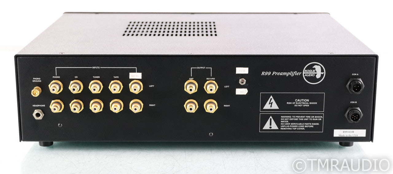 Rogue Magnum R99 Stereo Tube Preamplifier; Remote; Black; R-99