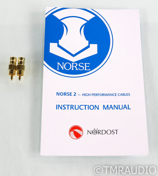 Nordost Norse 2 Heimdall 2 BNC Cable; 1m Digital Coaxial Cable; RCA Adapters