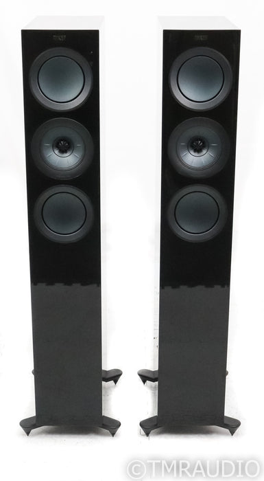 KEF R5 Floorstanding Speakers; Gloss Black Pair; R-5