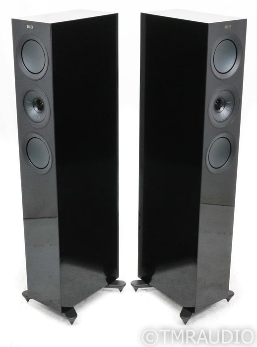 KEF R5 Floorstanding Speakers; Gloss Black Pair; R-5