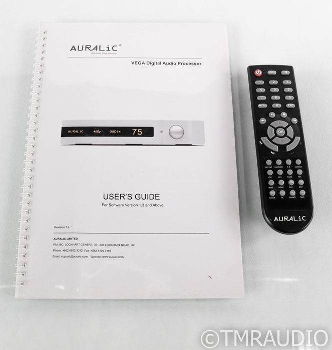 Auralic Vega DAC; D/A Converter; Remote; USB; Silver