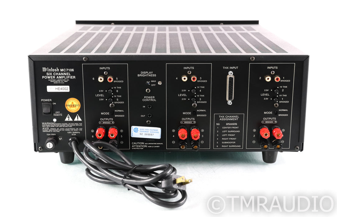 McIntosh MC7106 Six Channel Power Amplifier; MC-7106