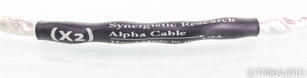 Synergistic Reserach Alpha X2 RCA Cables; 1m Pair Interconnects