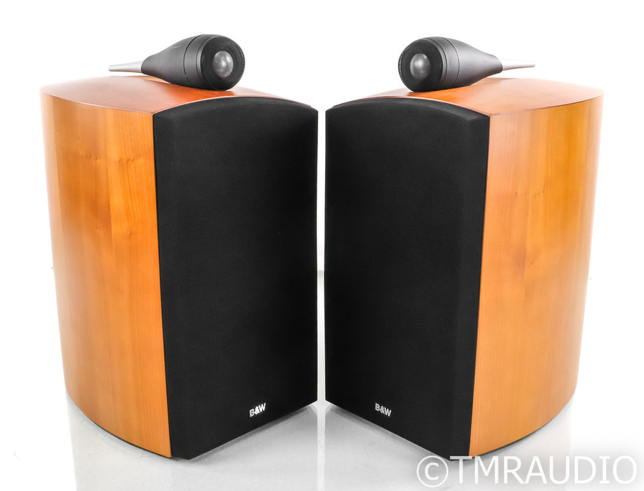 B&W Nautilus 805 Bookshelf Speakers; Cherry Pair