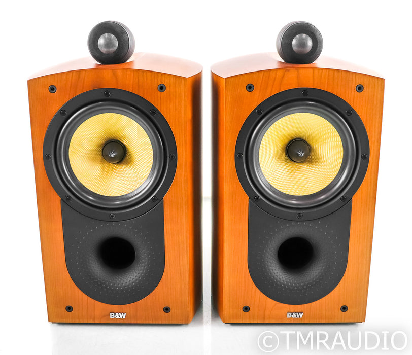 B&W Nautilus 805 Bookshelf Speakers; Cherry Pair