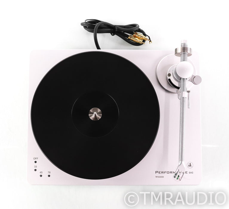 Clearaudio Performance DC Wood Belt Drive Turntable; Tracer Tonearm; Silver