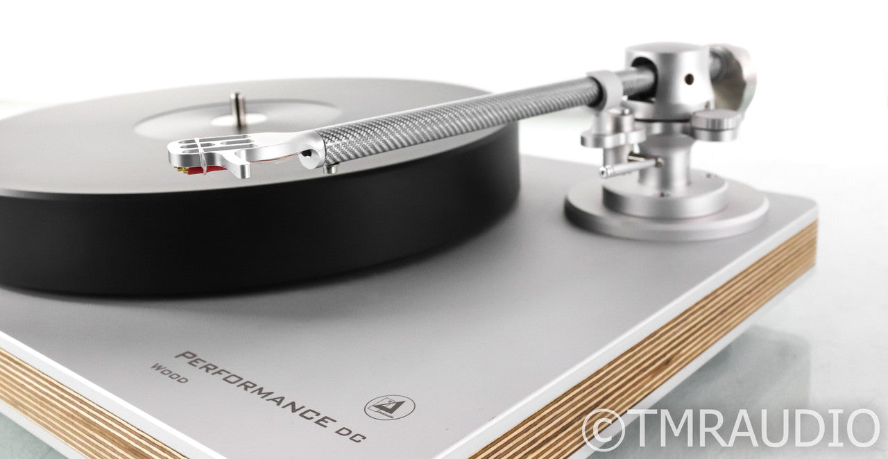 Clearaudio Performance DC Wood Belt Drive Turntable; Tracer Tonearm; Silver