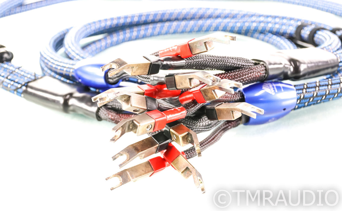 AudioQuest Everest Double Bi-Wire Speaker Cables; 8ft; 72v DBS
