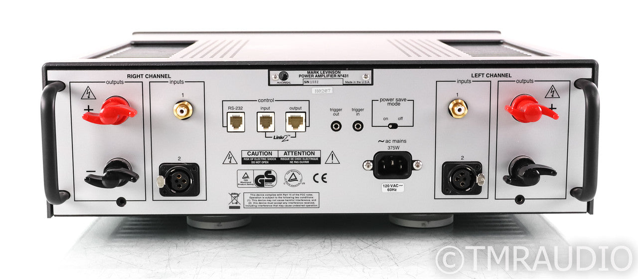 Mark Levinson No. 431 Stereo Power Amplifier; Madrigal