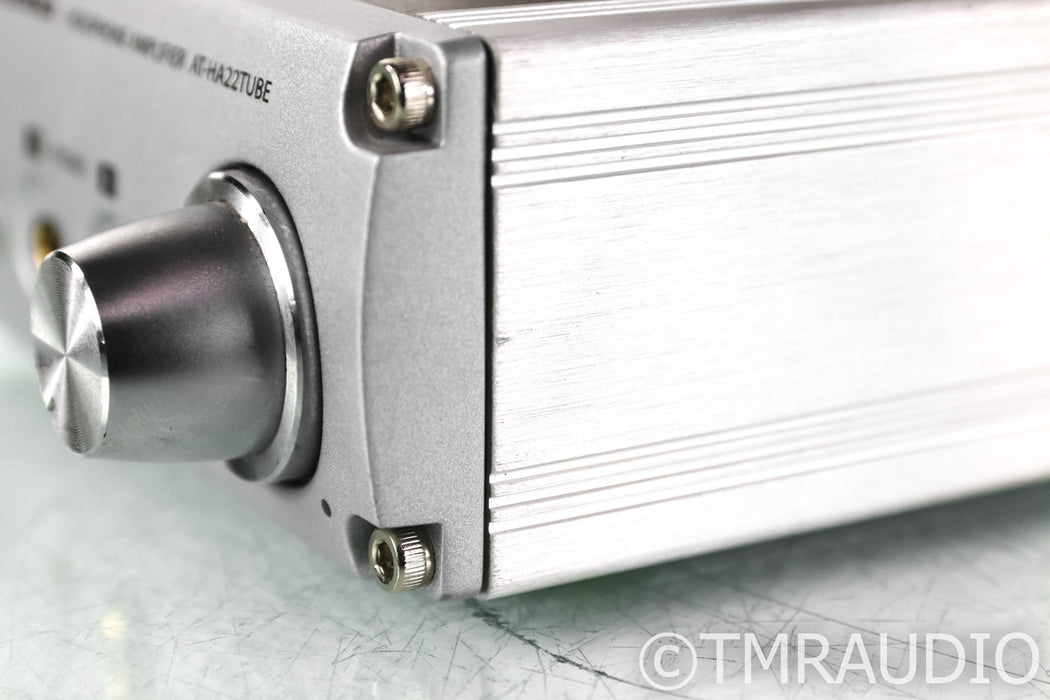 Audio-Technica AT-HA22TUBE Tube Hybrid Headphone Amplifier; ATHA22TUBE; Silver