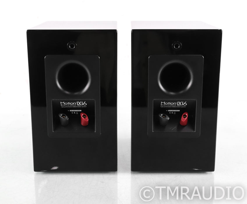 Martin Logan LX16 Bookshelf Speakers; LX-16; Gloss Black Pair