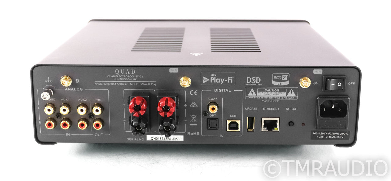 Quad Vena II Play Wireless Stereo Integrated Amplifier; DAC; Remote; Bluetooth