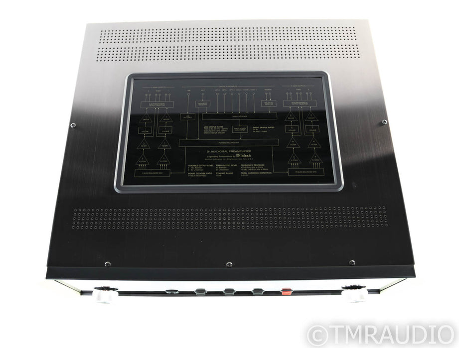 McIntosh D1100 DAC; D/A Converter; D-1100; Remote; Gunmetal Finish