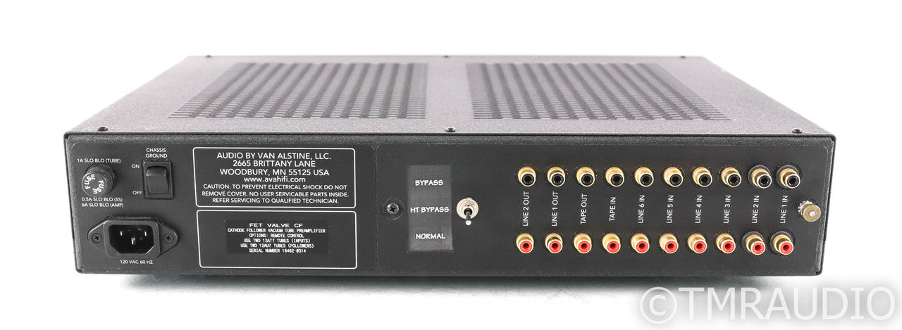 Audio by Van Alstine FET Valve CF Stereo Tube Preamplifier; AVA; Remote