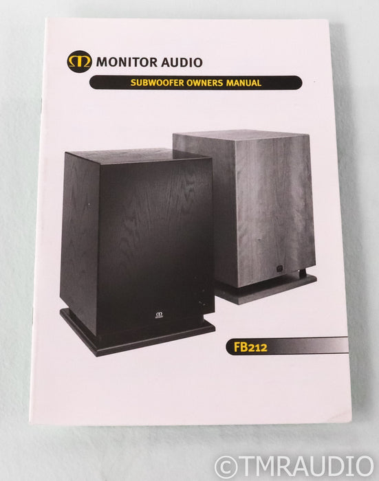 Monitor Audio FB212 12" Powered Subwoofer; FB-212; Black
