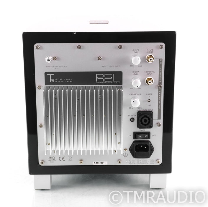 REL T5 8" Powered Subwoofer; Black; T-5