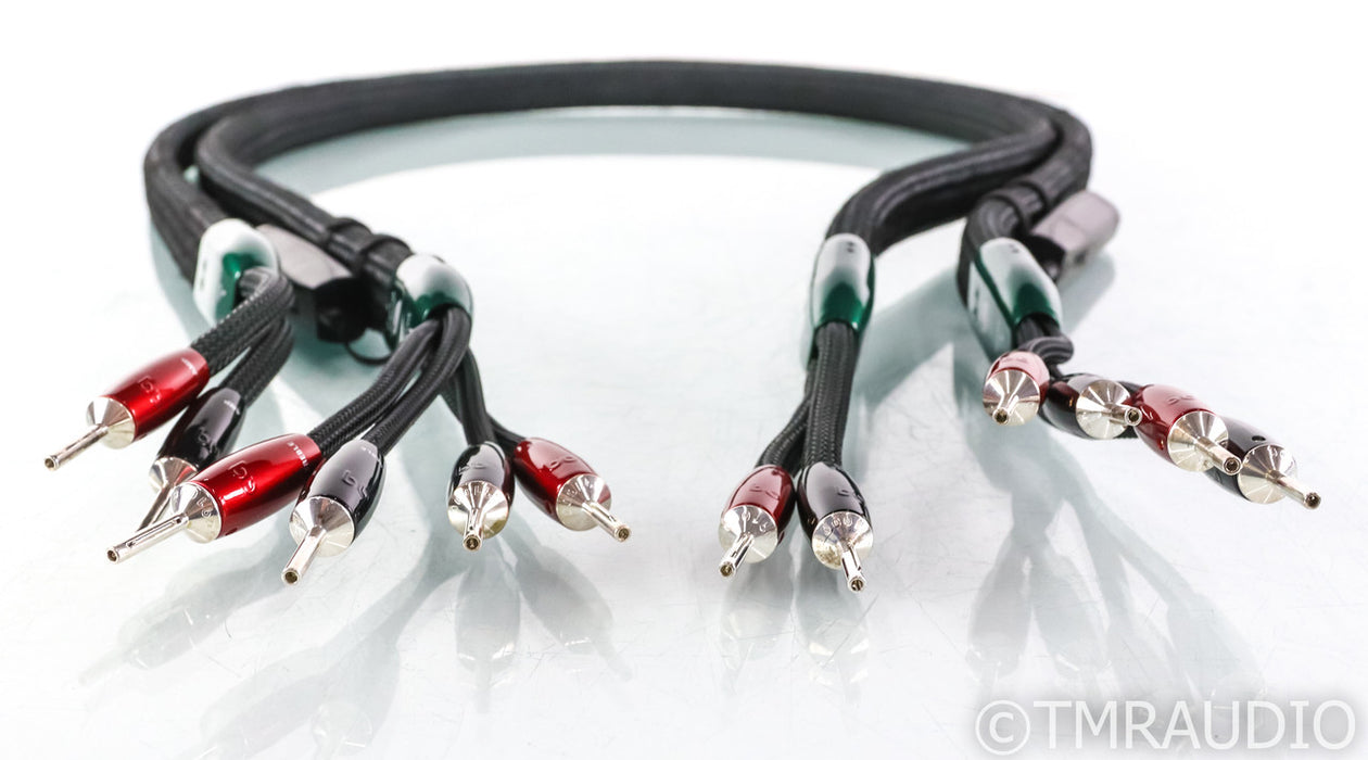 AudioQuest Aspen Bi-Wire Speaker Cables; 6ft Pair; 72v DBS