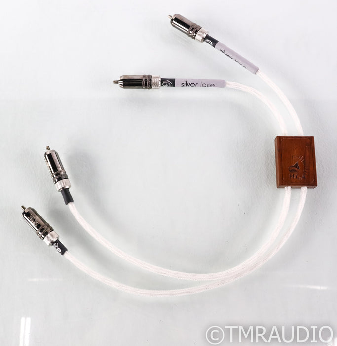 Homegrown Audio Silver Lace RCA Cables; 0.5m Pair Interconnects
