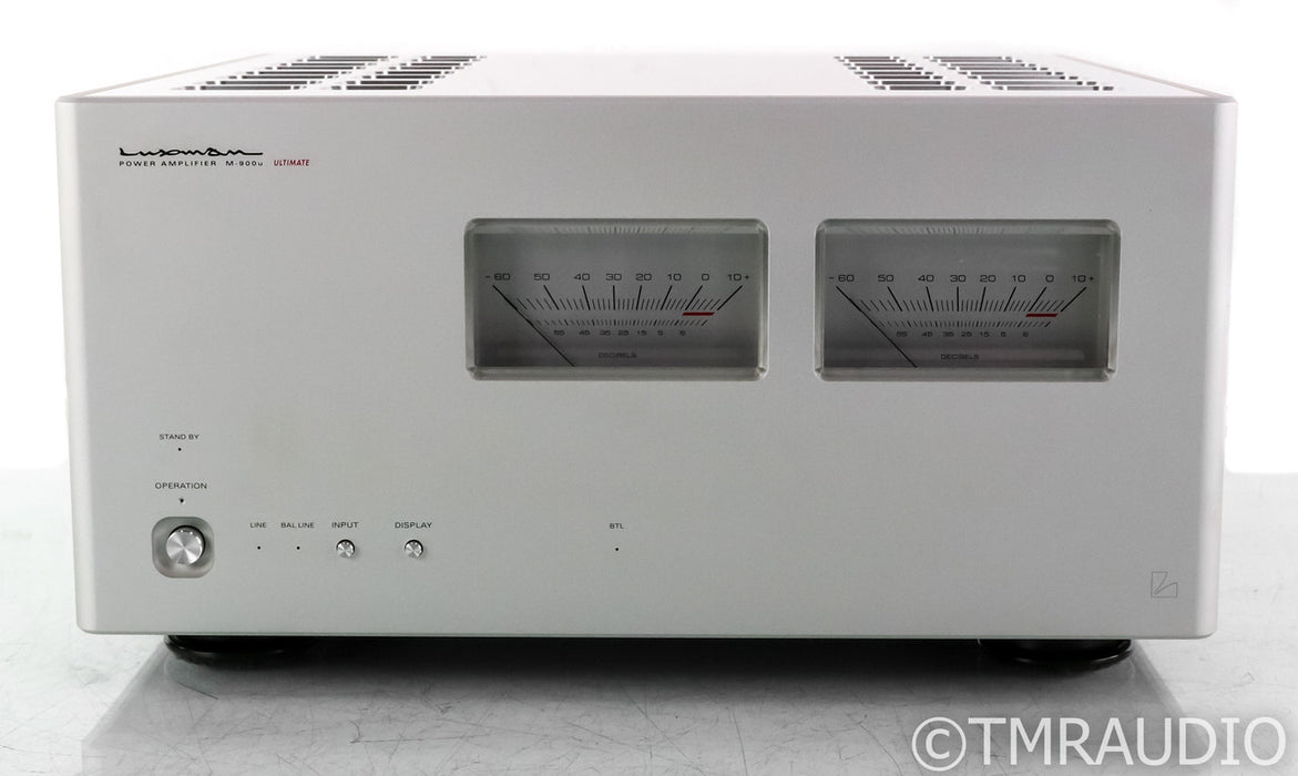 Luxman M900u Stereo Power Amplifier; M-900 Ultimate; Silver