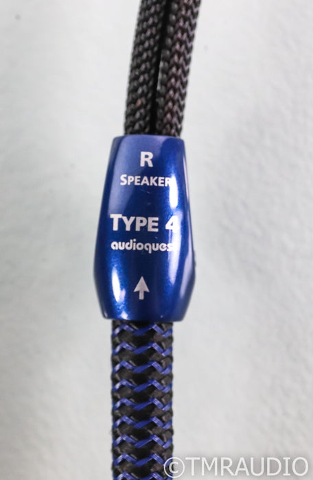 AudioQuest Type 4 Speaker Cables; 12ft Pair